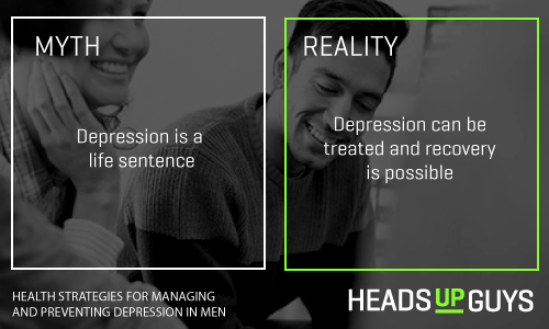 Mens Depression Myths - Recovery