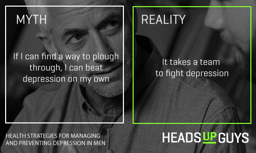 Mens Depression Myths - Team Effort