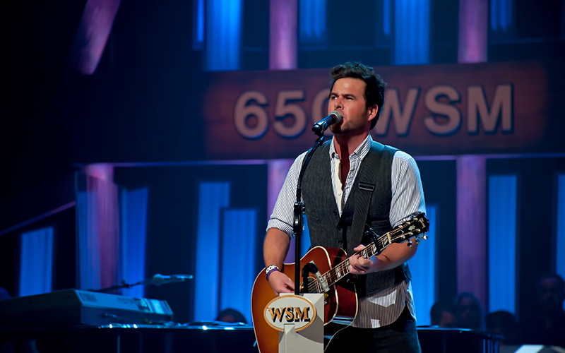 photo of David Nail performing on stage