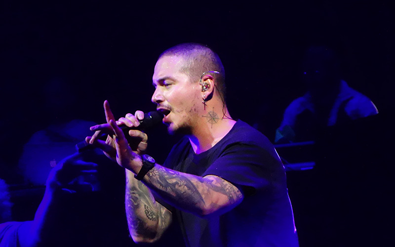 J Balvin performing on stage