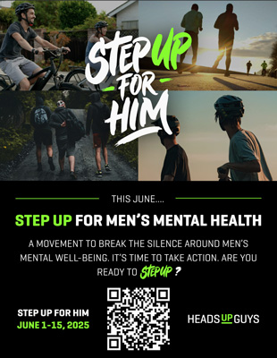 Step Up For Him Poster - Dark