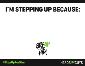 I'm Stepping Up Because Sign